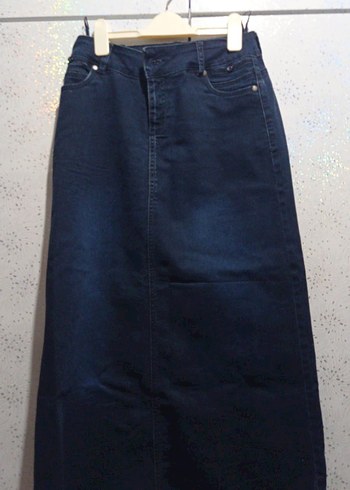 Lacivert Denim Kadın Etek