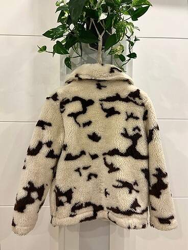 Trendyol & Milla TrendyolMilla Ekru Desenli Peluş Mont