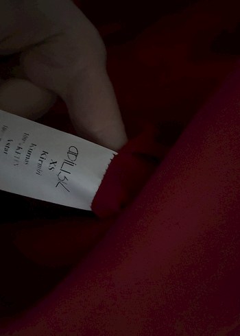 Kısa Kollu Kırmızı Keten Kadın Blazer - Görsel 7