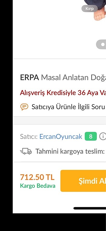  Beden Renk Emzikli masal anlatan bebek