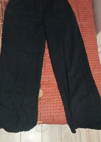 Siyah Kadın Salaş Pantolon - Görsel 2