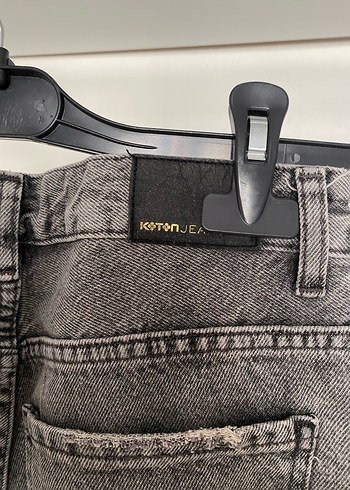 32 Beden Gri Kadın Denim Pantolon - Günlük Kullanım