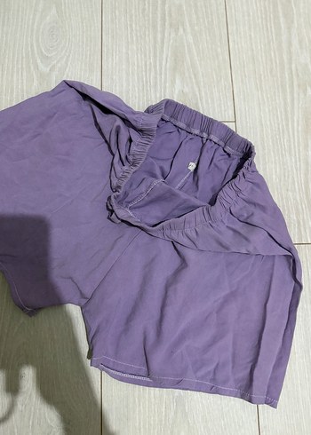 Lila Keten Hamile Midi Şort - Görsel 2