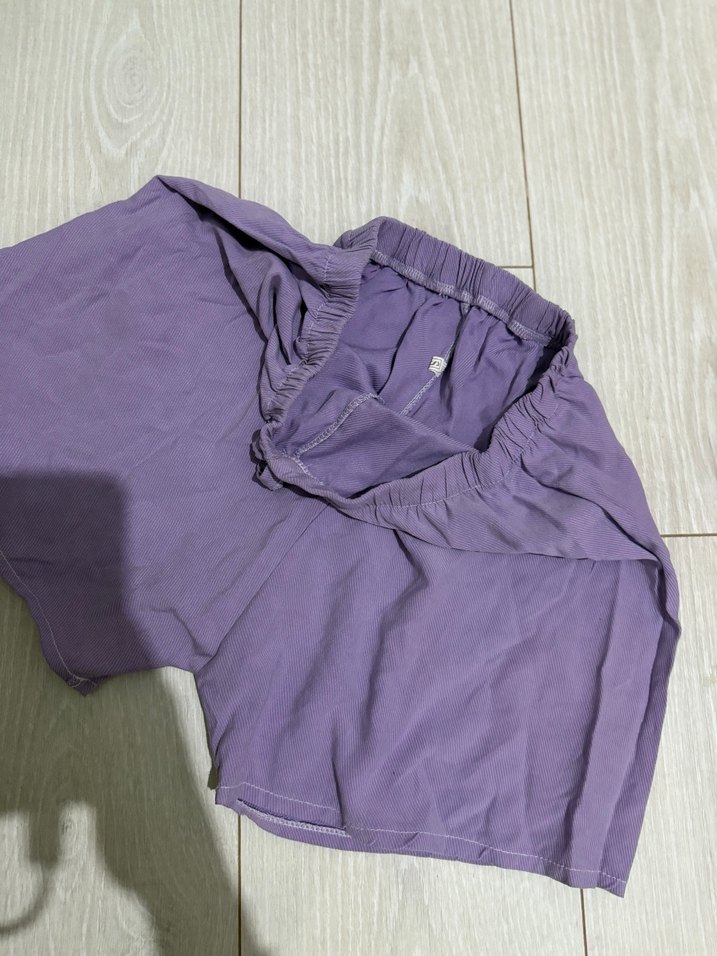 Lila Keten Hamile Midi Şort - Görsel 2