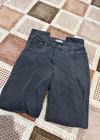 Gri Bol Kesim Kadın Denim Pantolon