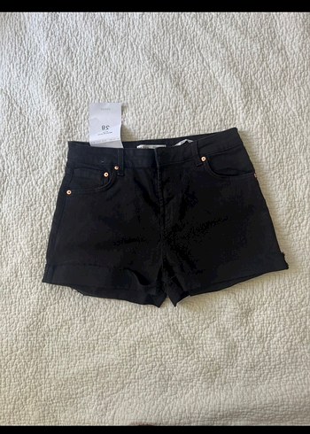 Siyah Denim Şort