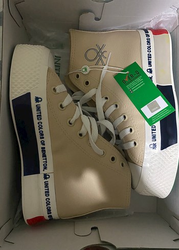 37 Beden United Colors of Benetton Bej Platform Spor Ayakkabı