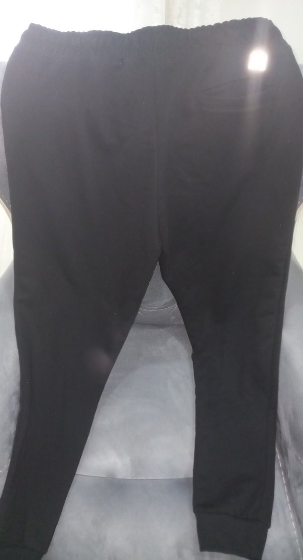 Siyah  Erkek Spor Eşofman Altı - Görsel 5