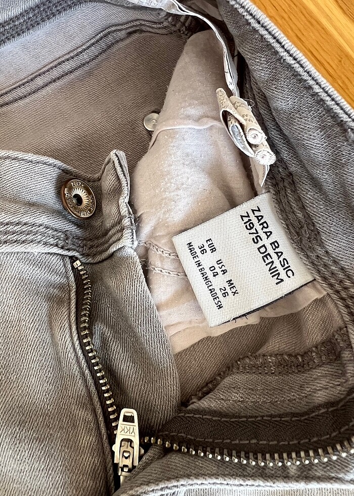 ZARA ÇOK ŞIK KOT BEJ XS-S - Görsel 4