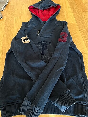 POLO USPA KAPÜŞONLU SWEATSHIRT S BEDEN - Görsel 2
