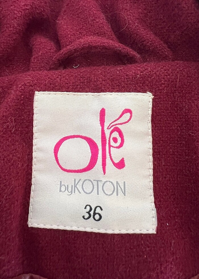 KOTON KAŞE KABAN ŞIK TEMİZ 36 BEDEN - Görsel 2