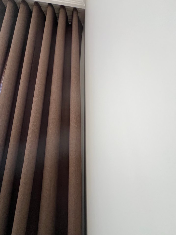 BRİLLİANT KETEN FON PERDE 2 ADET SIFIR - Görsel 2