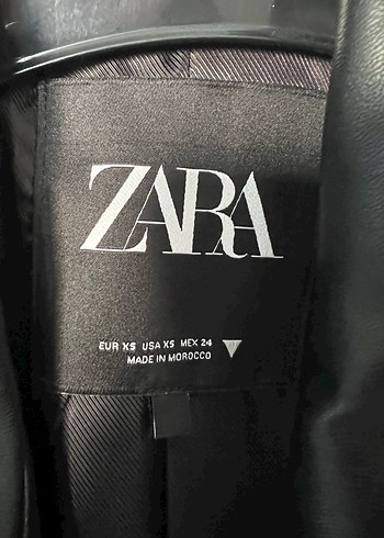 ZARA DERİ TRENÇKOT SIFIR - Görsel 4
