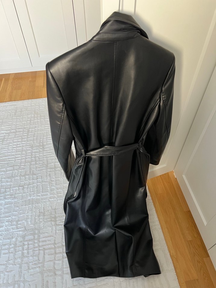 ZARA DERİ TRENÇKOT SIFIR - Görsel 3