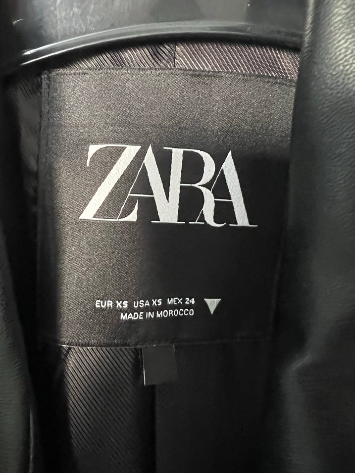 ZARA DERİ TRENÇKOT SIFIR - Görsel 4