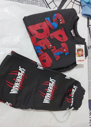 Erkek Çocuk Spiderman Baskılı Kırmızı Pijama - Görsel 3