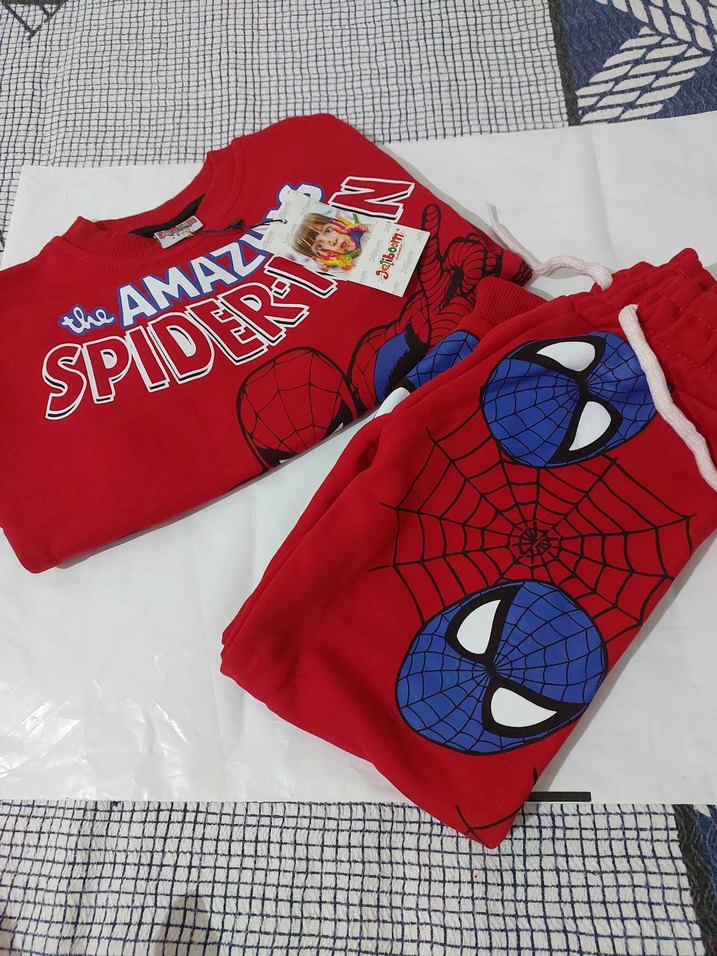Erkek Çocuk Spiderman Baskılı Kırmızı Pijama - Görsel 2