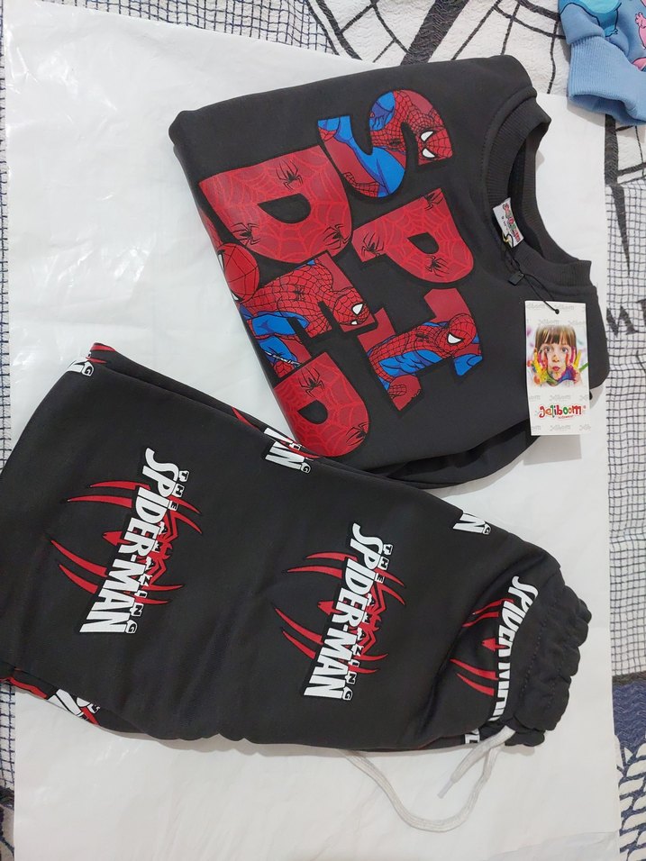 Erkek Çocuk Spiderman Baskılı Kırmızı Pijama - Görsel 3