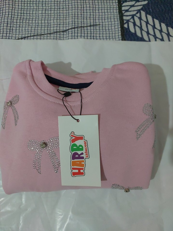 Pembe tasli  Kız Eşofman Takımı - Görsel 3