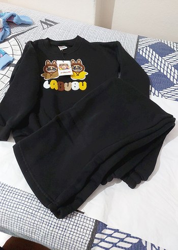 Labubu Unisex Çocuk Baskılı Sweatshirt - Görsel 2