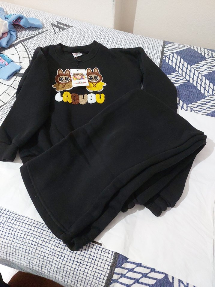 Labubu Unisex Çocuk Baskılı Sweatshirt - Görsel 2