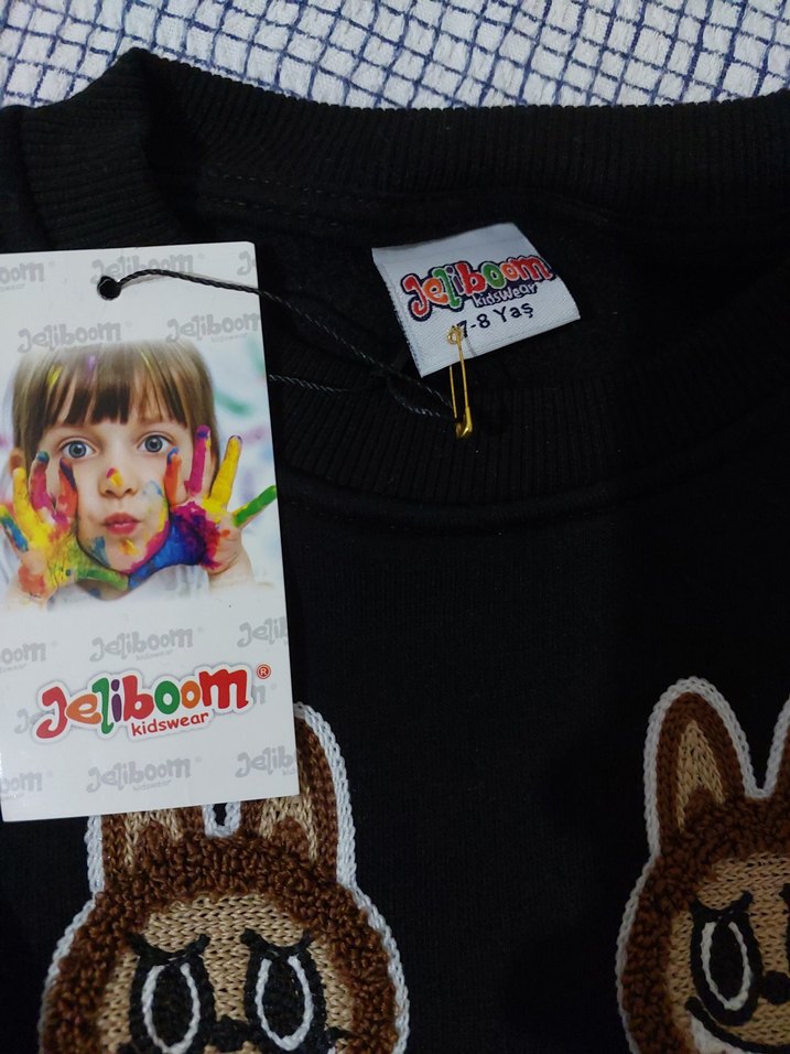 Labubu Unisex Çocuk Baskılı Sweatshirt - Görsel 3