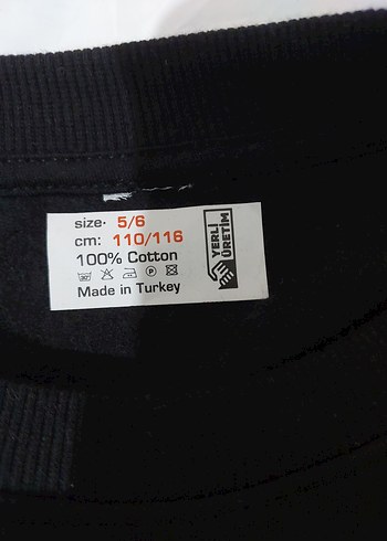 Kız Siyah Fiyonk ve kalp Detaylı Sweatshirt - Görsel 2