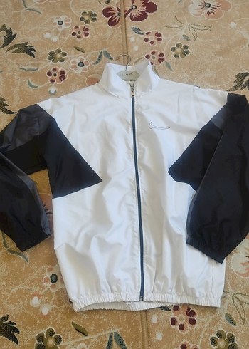 Erkek Beyaz Gri Fermuarlı Spor Ceket - Görsel 3