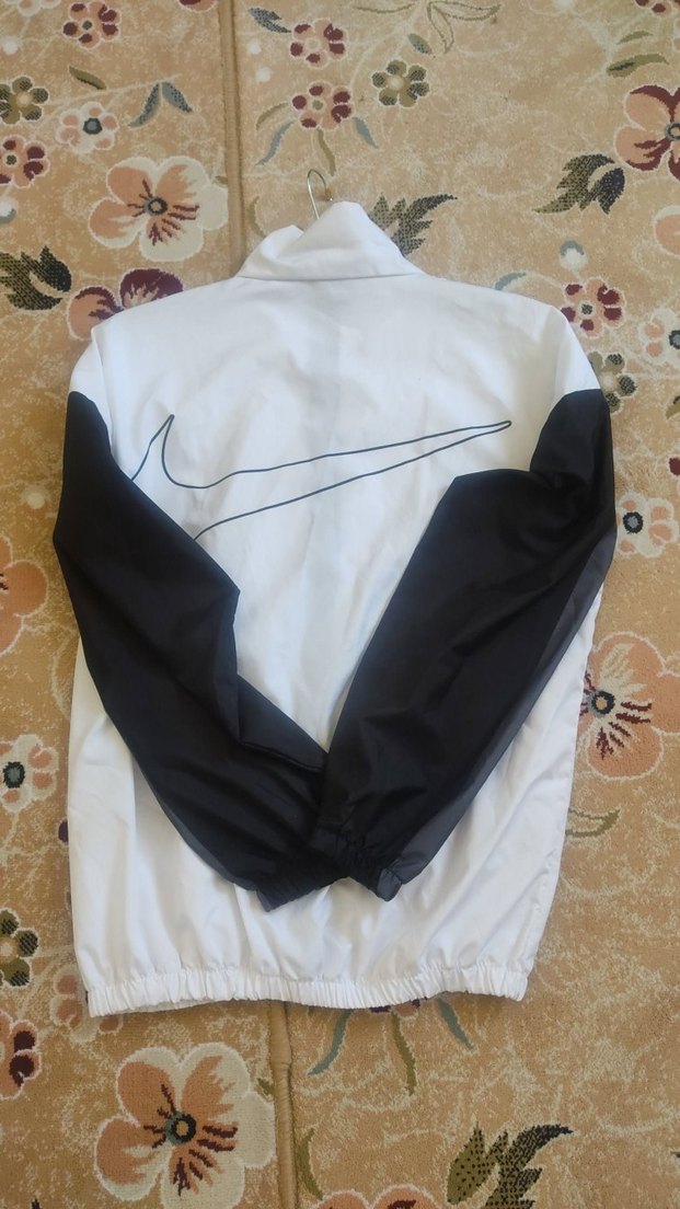 Erkek Beyaz Gri Fermuarlı Spor Ceket - Görsel 2