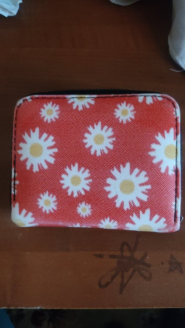 Papatya Desenli Pembe Kadın Cüzdanı - Görsel 2