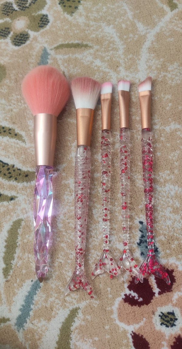 Pastel Pembe Makyaj Fırça Seti - Görsel 2