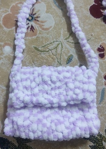 Mor Örgü Kadın Çanta - Görsel 2