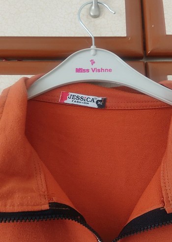 Nike turuncu Yarım Fermuarlı Sweatshirt - Görsel 3