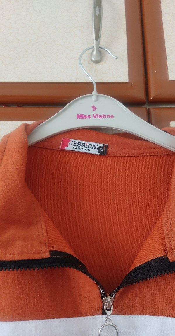 Nike turuncu Yarım Fermuarlı Sweatshirt - Görsel 3