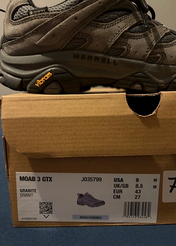 Merrell Moab 3 Gtx Erkek Gri Outdoor Ayakkabı - Görsel 5