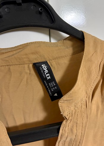 Uzun Bej Keten Kadın Tunik - Görsel 3