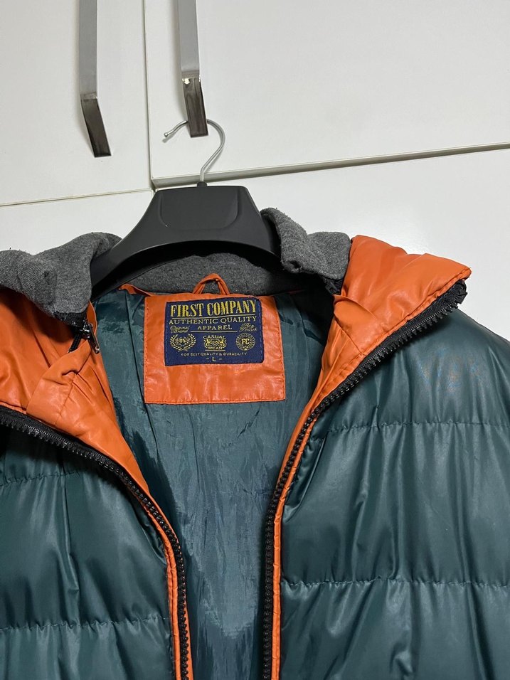 Fermuarlı Yeşil Erkek Mont - Görsel 3