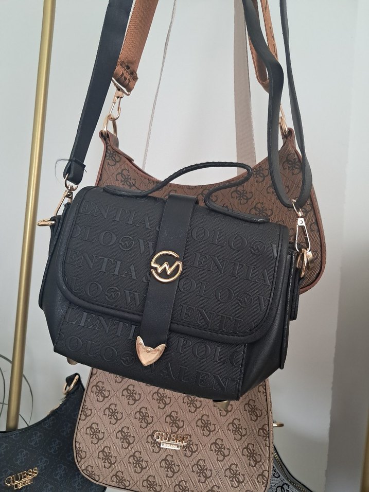 Tokalı Kahverengi Deri Kadın Çanta - Görsel 2