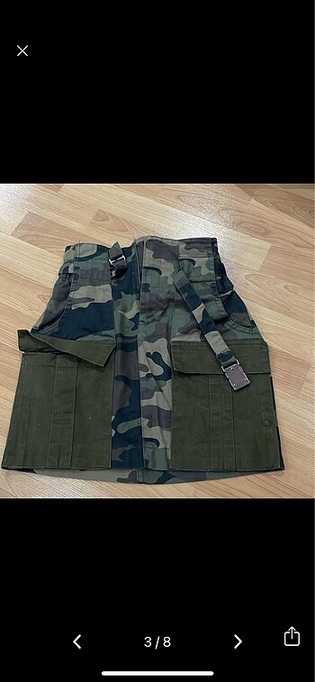 bershka kamuflaj etek