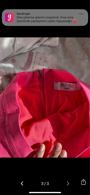 xs Beden holly lolly pembe etek