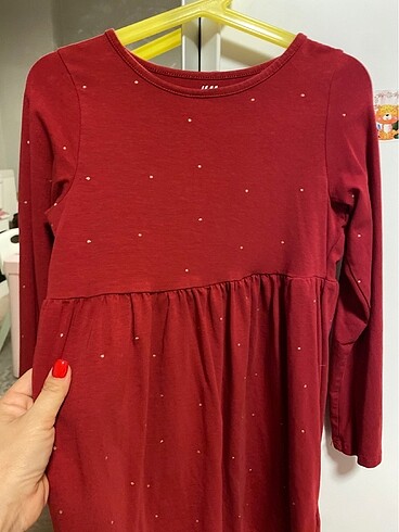 6 Yaş Beden H&M 6-7 yaş kız çocuk kırmızı elbise
