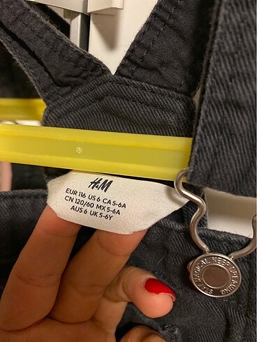 5 Yaş Beden H&M kız çocuk 5-6 yaş salopet