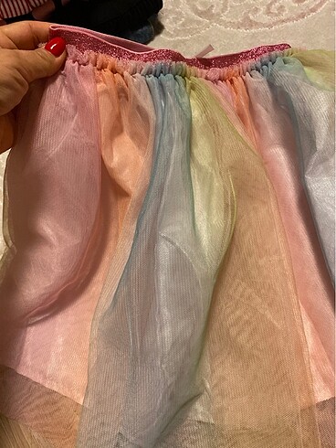 H&M H&M kız çocuk 6-8 yaş unicorn renklerinde etek