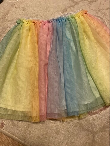 H&M kız çocuk 5-6 yaş unicorn renkli etek