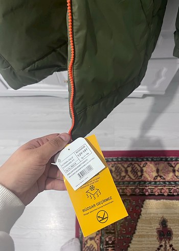 Erkek Çocuk Fit Kesim Yeşil Mont sıfır lw - Görsel 2