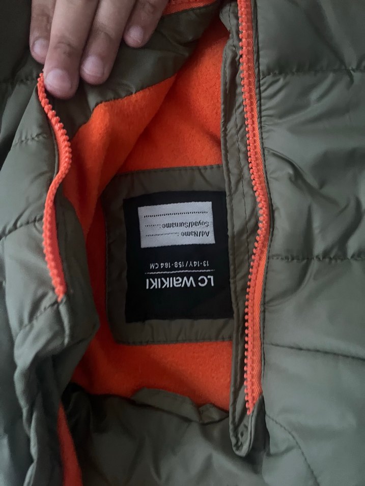 Erkek Çocuk Fit Kesim Yeşil Mont sıfır lw - Görsel 5