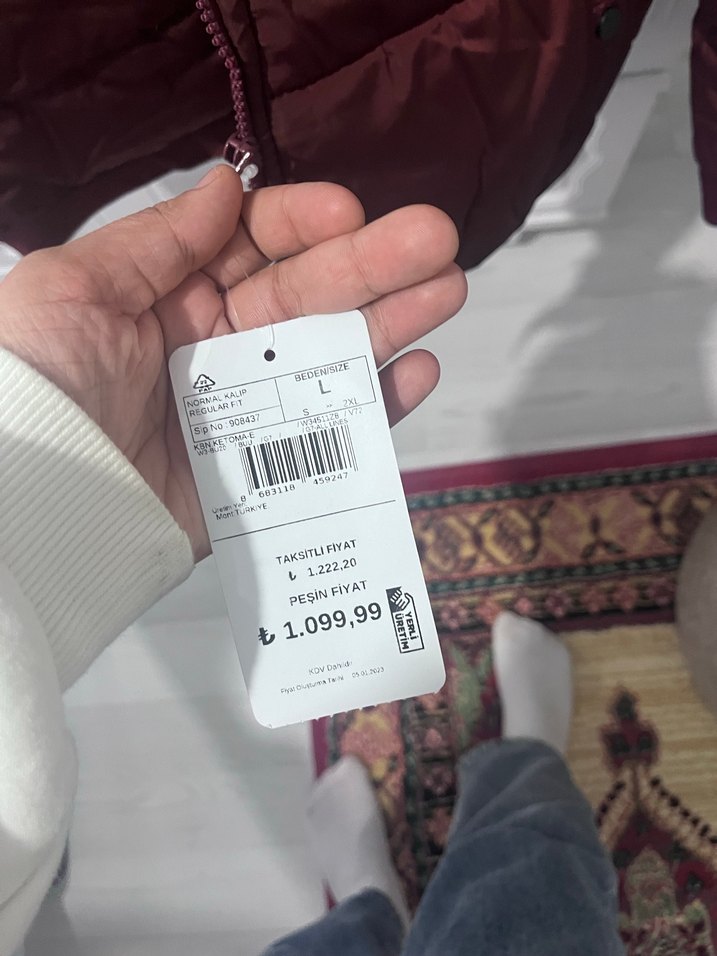 Bordo Düğmeli cocuk mont - Görsel 4