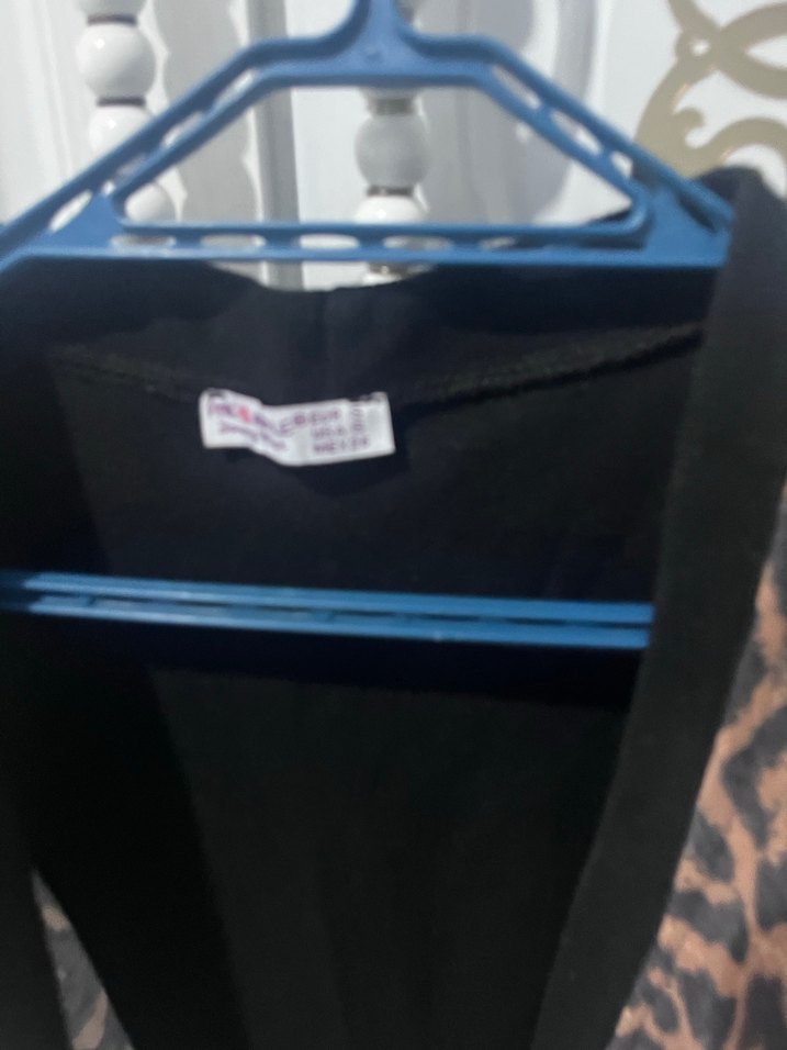 Leopar Desenli Uzun Kadın Hırka - Görsel 4