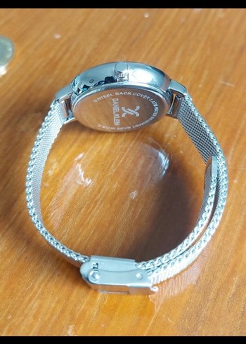 Zincir Detaylı Gri Kadın Saat orijinal - Görsel 4