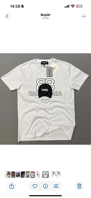 Balenciaga Paris Beyaz Tişört ???????